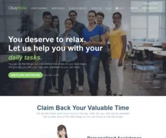 Okayrelax.com(Virtual Personal Assistant Services) Screenshot