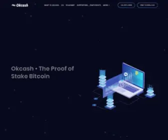 Okcash.co(Energy friendly open source digital cash) Screenshot