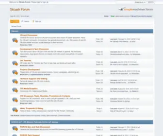 Okcashtalk.org(Okcash Forum) Screenshot