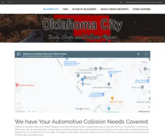 Okcbodyshops.com(Oklahoma City Body Shops and Collision Repair) Screenshot