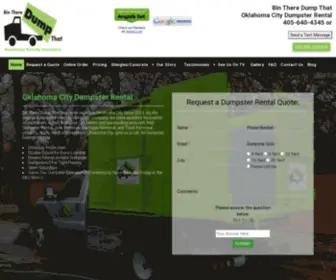 OkCDumpsterrental.com(Oklahoma City Dumpster Rental) Screenshot