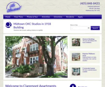 Okclaremont.com(Claremont Apartments) Screenshot