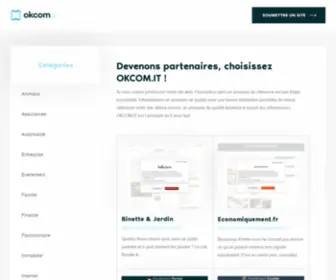 Okcom.it(Devenons partenaires) Screenshot