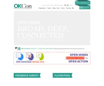 Okcon.org(Open Knowledge Conference) Screenshot