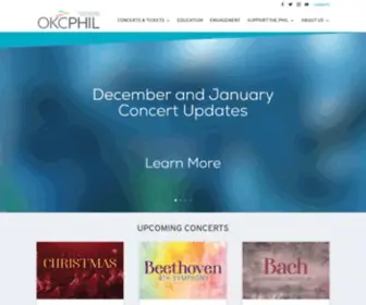 OkcPhil.org(Oklahoma City Philharmonic) Screenshot