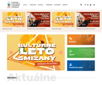 Okcsmizany.sk(Obecné kultúrne centrum plní svoje základné poslanie) Screenshot