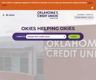 Okcu.org(We've been helping Oklahomans do more with their money since 1954. Join a community) Screenshot