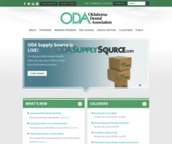 Okda.org(The Oklahoma Dental Association) Screenshot