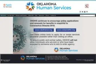 OKDHS.org(Oklahoma Human Services) Screenshot
