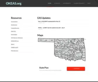 Okeas.org(Oklahoma EAS Information) Screenshot