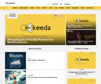 Okeeda.com(Entertainment and News) Screenshot