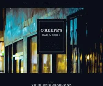 Okeefesbarandgrill.com(O'Keefe's Bar and Grill) Screenshot