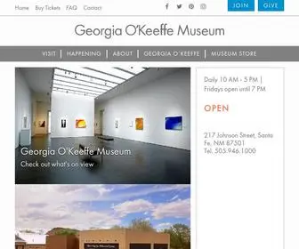 Okeeffemuseum.org(The Georgia O'Keeffe Museum) Screenshot