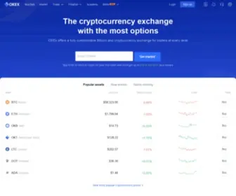 Okex.com(The Leading Global Bitcoin/Ethereum/Litecoin Exchange/OKEx) Screenshot