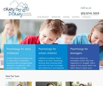 Okeydokey.com.au(Okey Dokey Childhood Psychology) Screenshot