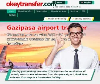 Okeytransfer.com(Gazipasa airport transfer and private Side Alanya Antalya airport transfers) Screenshot