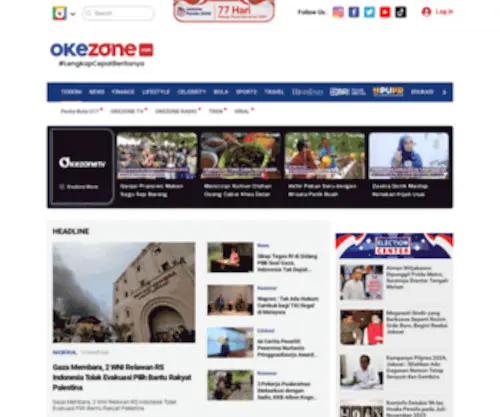 Okezone.com(Experience The Zone) Screenshot