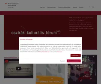 Okfbudapest.hu(Österreichisches Kulturforum Budapest) Screenshot
