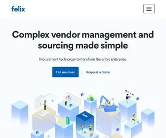 Okfelix.com(Enterprise Vendor Management System & Sourcing) Screenshot