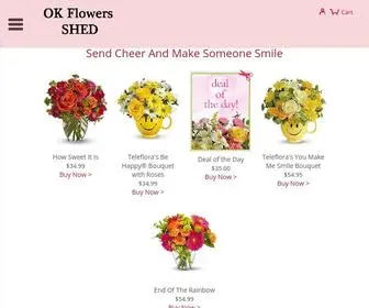 Okflowersshed.com(Stockton Florist) Screenshot