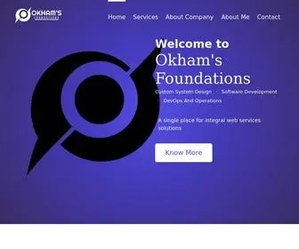 Okhamsfoundations.com(Okham's Foundations) Screenshot