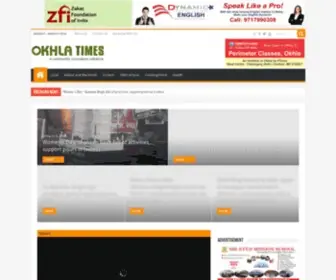 Okhlatimes.com(Okhla Times) Screenshot