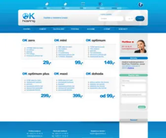 Okhosting.cz(OK hosting s.r.o) Screenshot