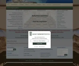 Okhouse.gov(House of Representatives) Screenshot
