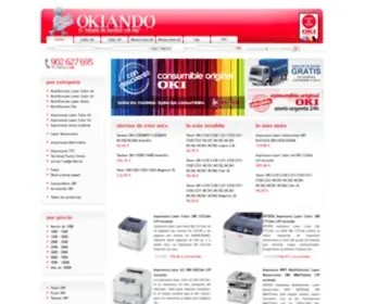 Okiando.com(Impresoras OKI) Screenshot