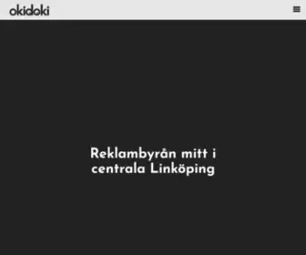 Okidoki.se(Reklambyrå i Linköping) Screenshot