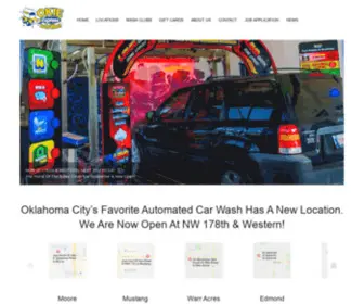 Okieautowash.com(Oklahoma City's Favorite Car Wash) Screenshot