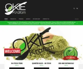 Okiekratom.com(OKIE Naturals) Screenshot