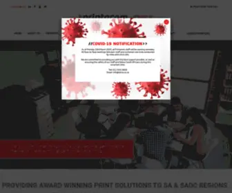 Okisa.co.za(PROVIDING AWARD WINNING PRINT SOLUTIONS TO SA & SADC REGIONS) Screenshot