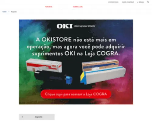 Okistore.com.br(Loja-OKI Data) Screenshot