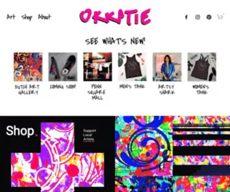 Okkatie.com(The Official Website of Artist Katie Hoffmeier) Screenshot