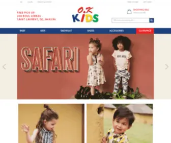 Okkids.com(Children & baby online clothing store) Screenshot