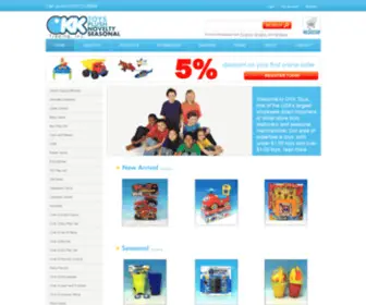 Okktoys.com(Wholesale Toy Store) Screenshot