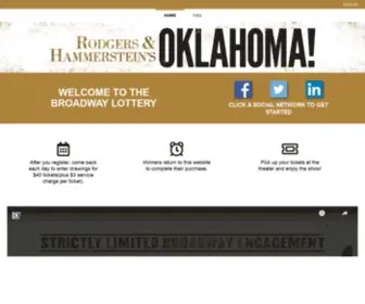 Oklahomabroadwaylottery.com Screenshot