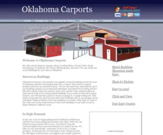 Oklahomacarports.com(Oklahoma Carports) Screenshot