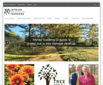 Oklahomacitybotanicalgardens.com(The Oklahoma City Myriad Botanical Gardens & Crystal Bridge) Screenshot