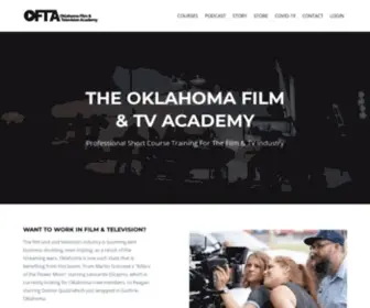 Oklahomafilmandtvacademy.com(The Oklahoma Film & TV Academy) Screenshot