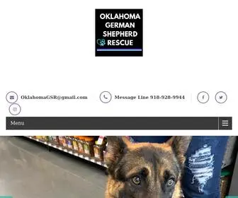 Oklahomagsr.org(Oklahoma German Shepherd Rescue) Screenshot