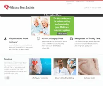 Oklahomaheart.com(Oklahoma's Most Advanced Hospital for Heart Disease) Screenshot