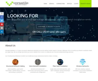 Oklahomanetworkcabling.com(Versatile Networks) Screenshot