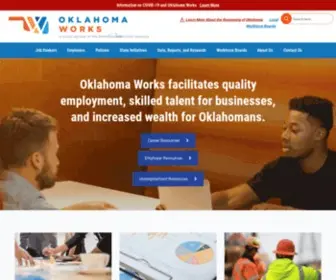 Oklahomaworks.gov(Oklahoma Works) Screenshot