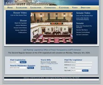 Oklegislature.gov(Oklahoma Legislature) Screenshot