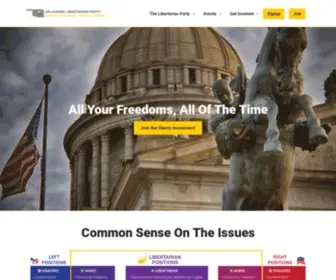 OKLP.org(Libertarian Party of Oklahoma) Screenshot