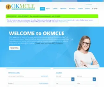 Okmcle.org(Oklahoma Mandatory Continuing Legal Education) Screenshot