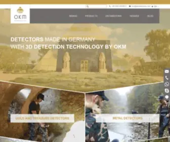 Okmmetaldetectors.com(Made by OKM in Germany) Screenshot