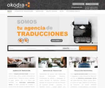 Okodia.com(Agencia de traducción y empresa de traducción) Screenshot
